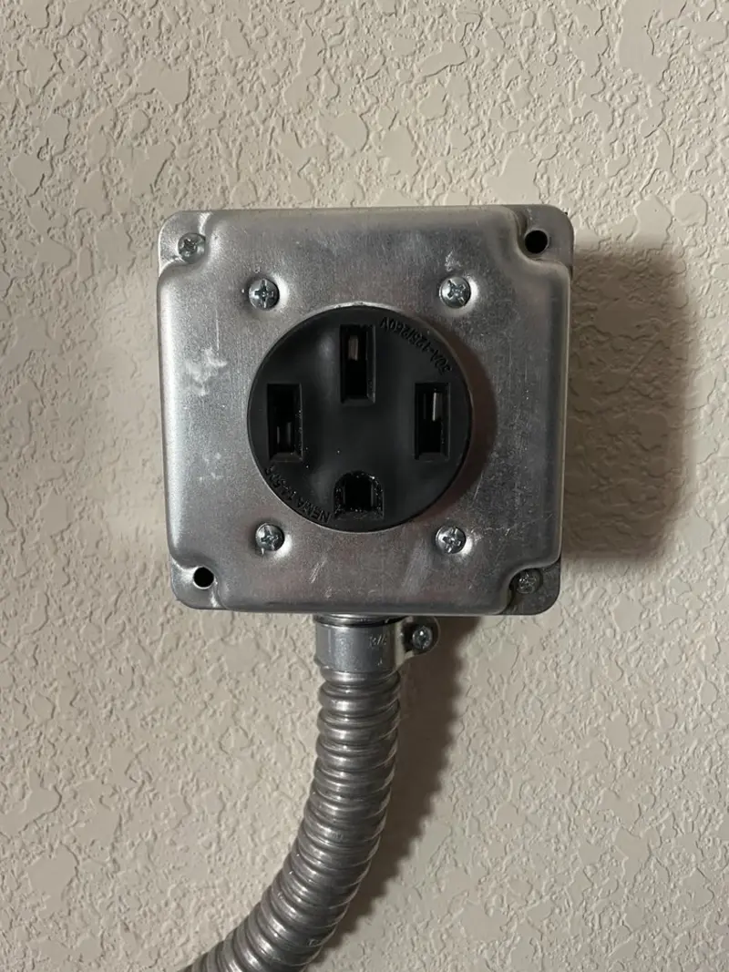 NEMA 14-50 outlet installed for Smart Home Electrical in Memphis